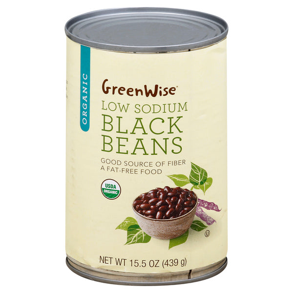 Publix | GreenWise Beans Black Organic Low Sodium