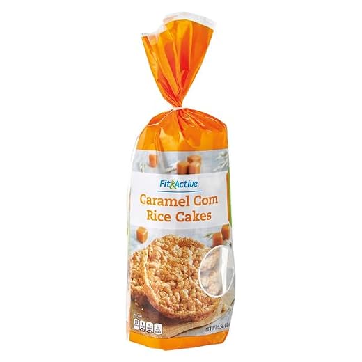 Aldi | Fit & Active Caramel Corn Rice Cakes - 6.56 oz
