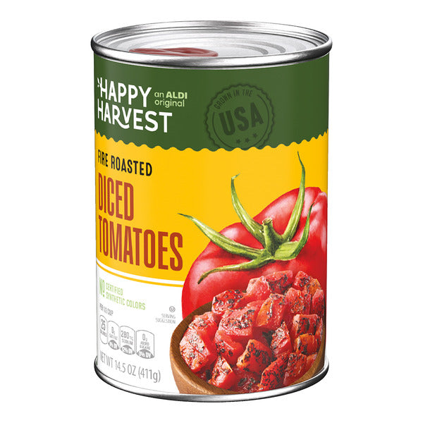 Aldi | Happy Harvest Fire Roasted Diced Tomatoes - 14.5 oz
