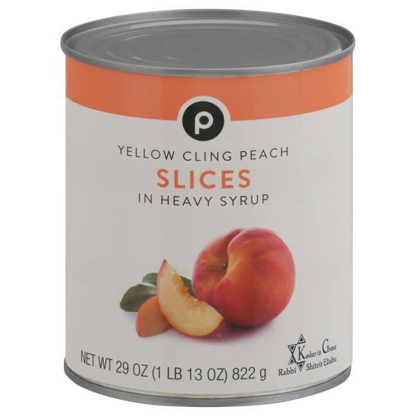 Publix | Yellow Cling Peach, Slices