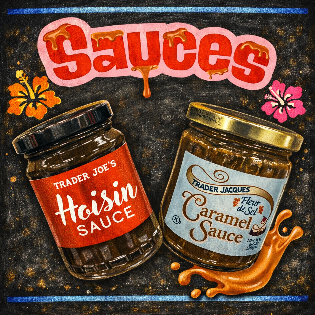 SAUCES, DRIZZLES, JELLY’S & DIPS AISLE