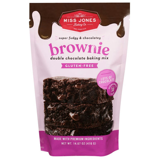 Plum Market | Miss Jones Baking Co. Super Fudgy Double Chocolate Brownie Mix, 14.67 oz