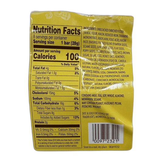 Trader Joe's | Five Seed Almond Bars - 8 oz