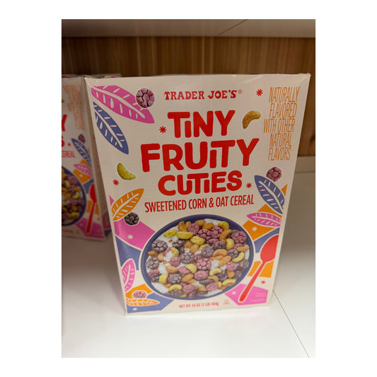 TINY FRUITY CUTIES SWEETENED CORN & OAT CEREAL 16 oz | Trader Joe's
