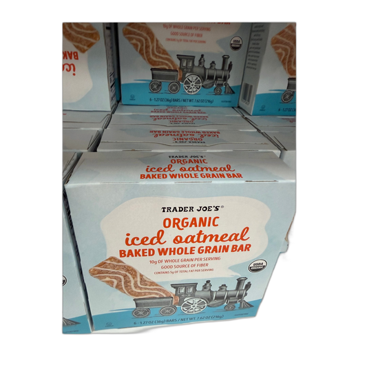 ORGANIC iced oatmeal BAKED WHOLE GRAIN BAR 7.62 oz | Trader Joe's