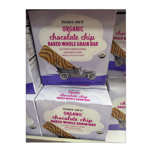 ORGANIC chocolate chip BAKED WHOLE GRAIN BAR | Trader Joe's