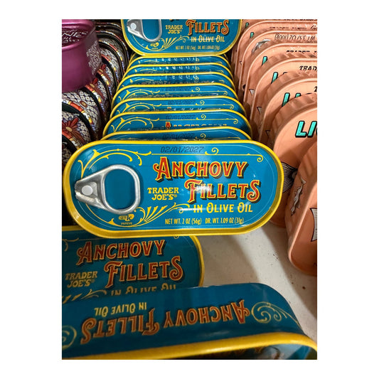 ANCHOVY FILETS IN OLIVE OIL 2 oz