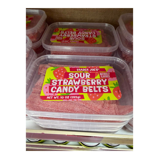 Trader Joe's | SOUR STRAWBERRY CANDY BELTS - 10 oz