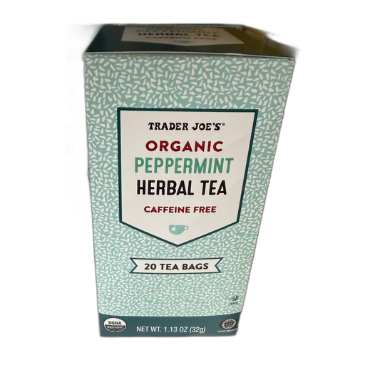 Trader Joe's | ® ORGANIC PEPPERMINT HERBAL TEA CAFFEINE FREE - 1.13 oz