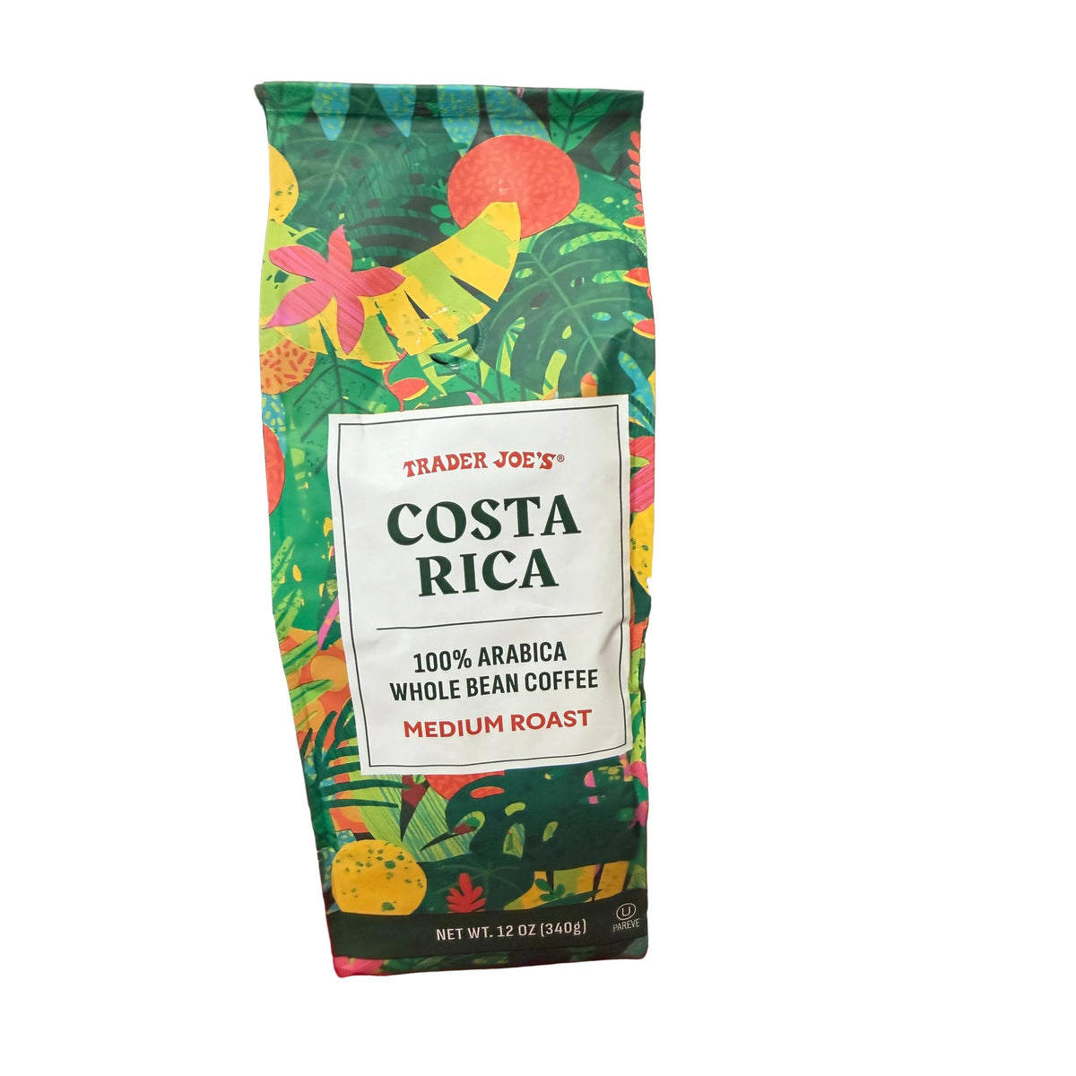 ® COSTA RICA 100% ARABICA WHOLE BEAN COFFEE MEDIUM ROAST 12 oz | Trader Joe's