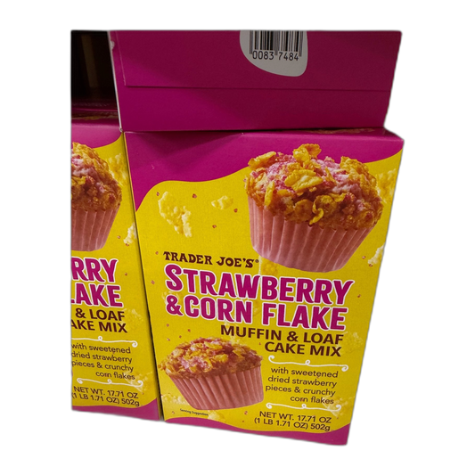 Trader Joe's | ® STRAWBERRY & CORN FLAKE MUFFIN & LOAF CAKE MIX - 17.71 oz