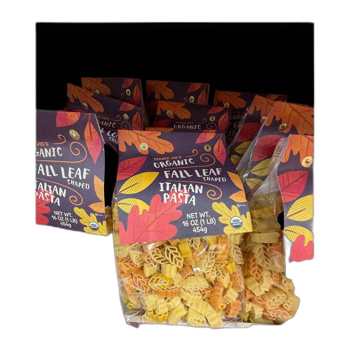Trader Joe's | Organic Fall Leaf Shaped Italian Pasta - 16 oz