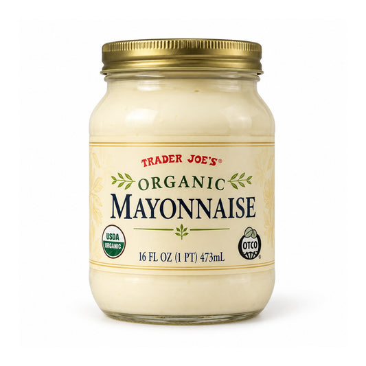 Trader Joe's | Organic Mayonnaise Stock your pantry with Trader Joe’s Organic Mayonnaise, a smooth and creamy classic that’s perfect for sandwiches, wraps, burgers, potato salad, pasta salad, dips, dressings, and everyday recipes. Its rich, cre