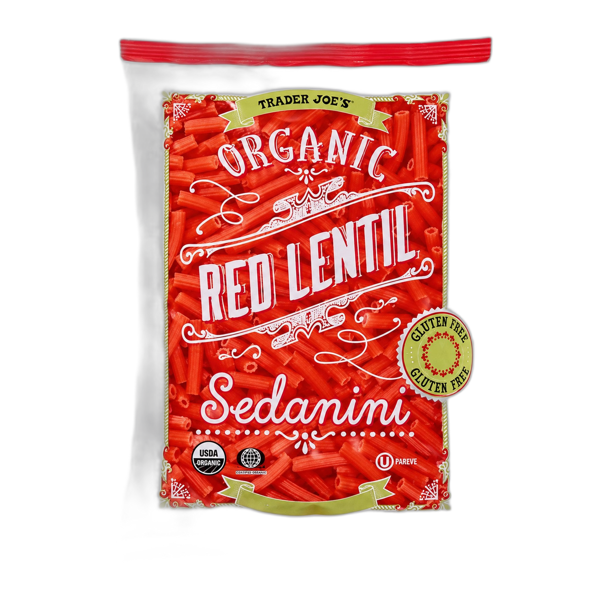 Trader Joe's | Organic Red Lentil Sedanini