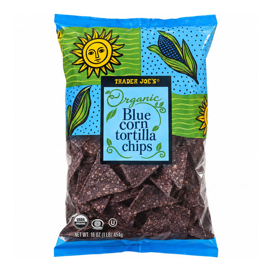 Trader Joe's | Organic Blue Corn Tortilla Chips - 16 oz