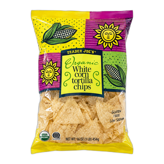 Trader Joe's | Organic White Corn Tortilla Chips - 16 oz
