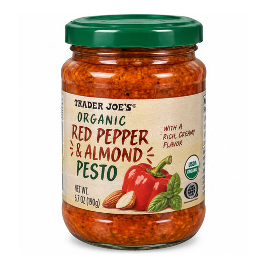 Trader Joe's | Organic Red Pepper & Almond Pesto - 6.7 oz