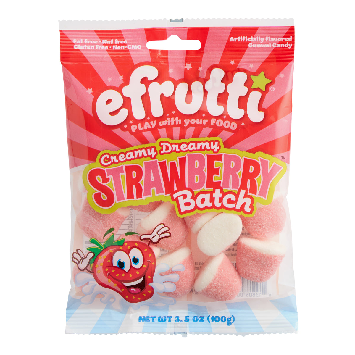 Efrutti Creamy Dreamy Strawberry Batch Gummy Candy