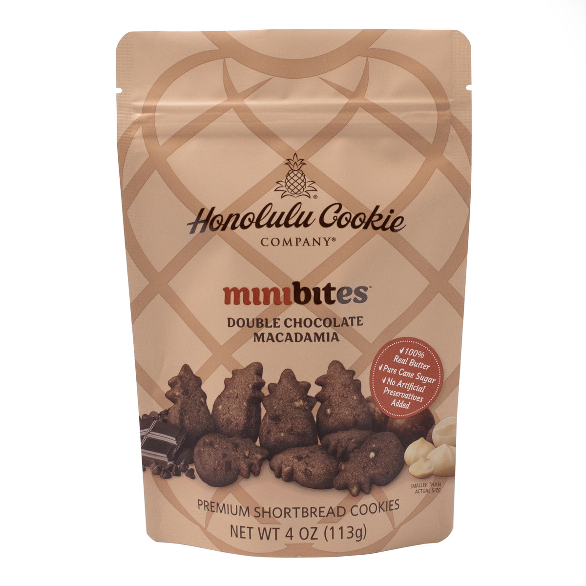 Honolulu Mini Double Chocolate Macadamia Shortbread Cookies