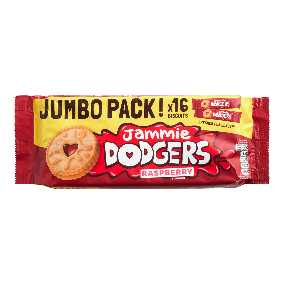 Jammie Dodgers Raspberry Shortbread Biscuits Jumbo Pack