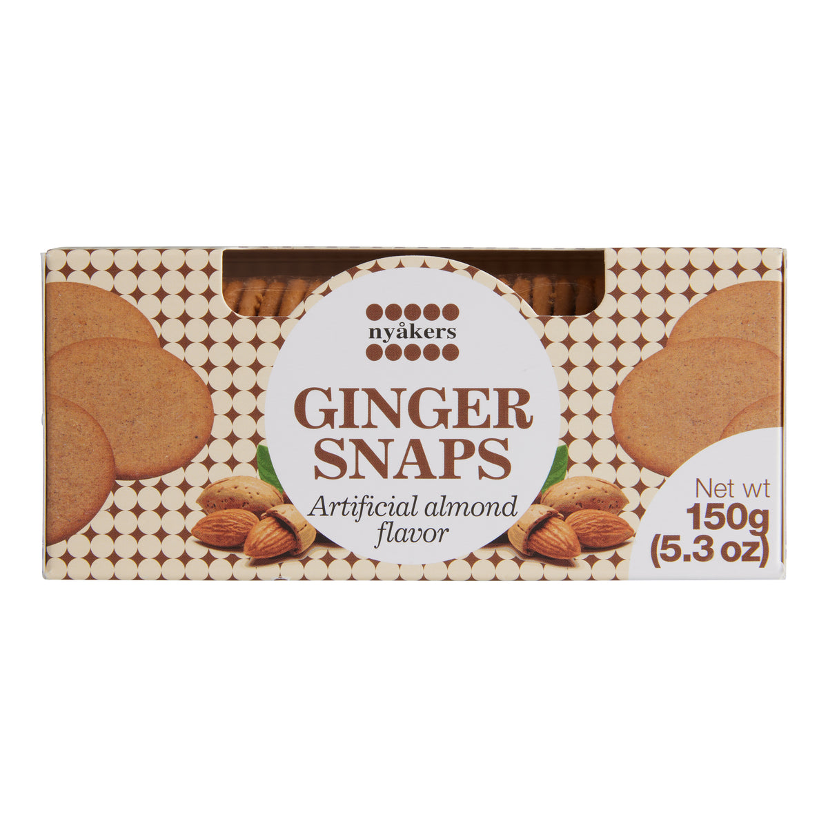 Nyakers Almond Gingersnaps Box