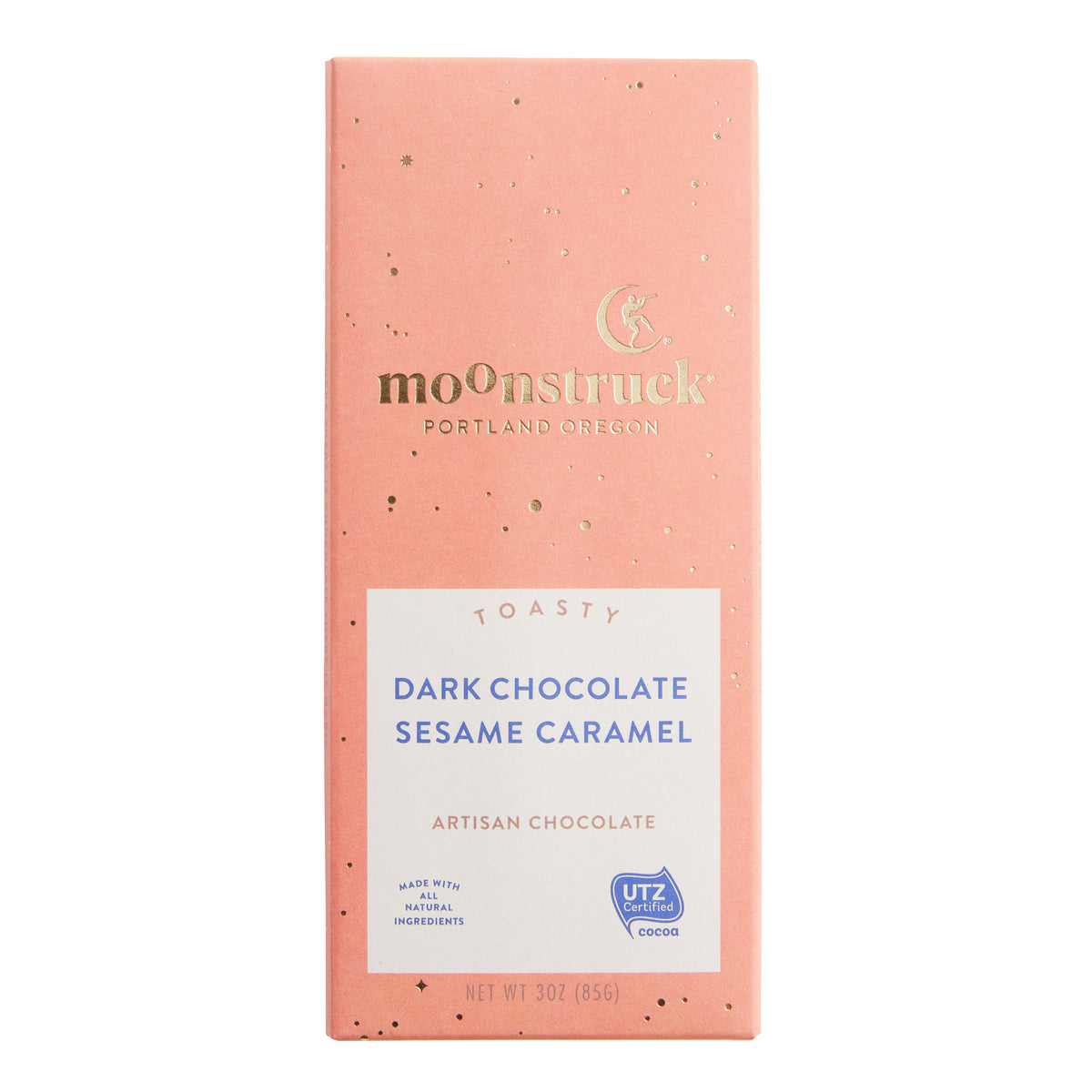 Moonstruck Sesame Caramel Dark Chocolate Bar
