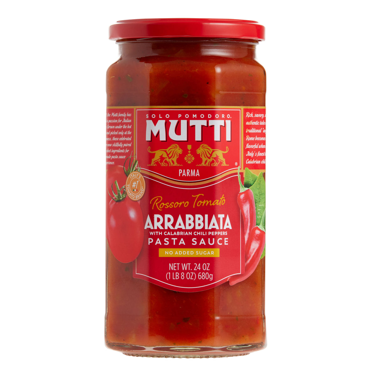 Mutti Rossoro Tomato Arrabbiata Pasta Sauce