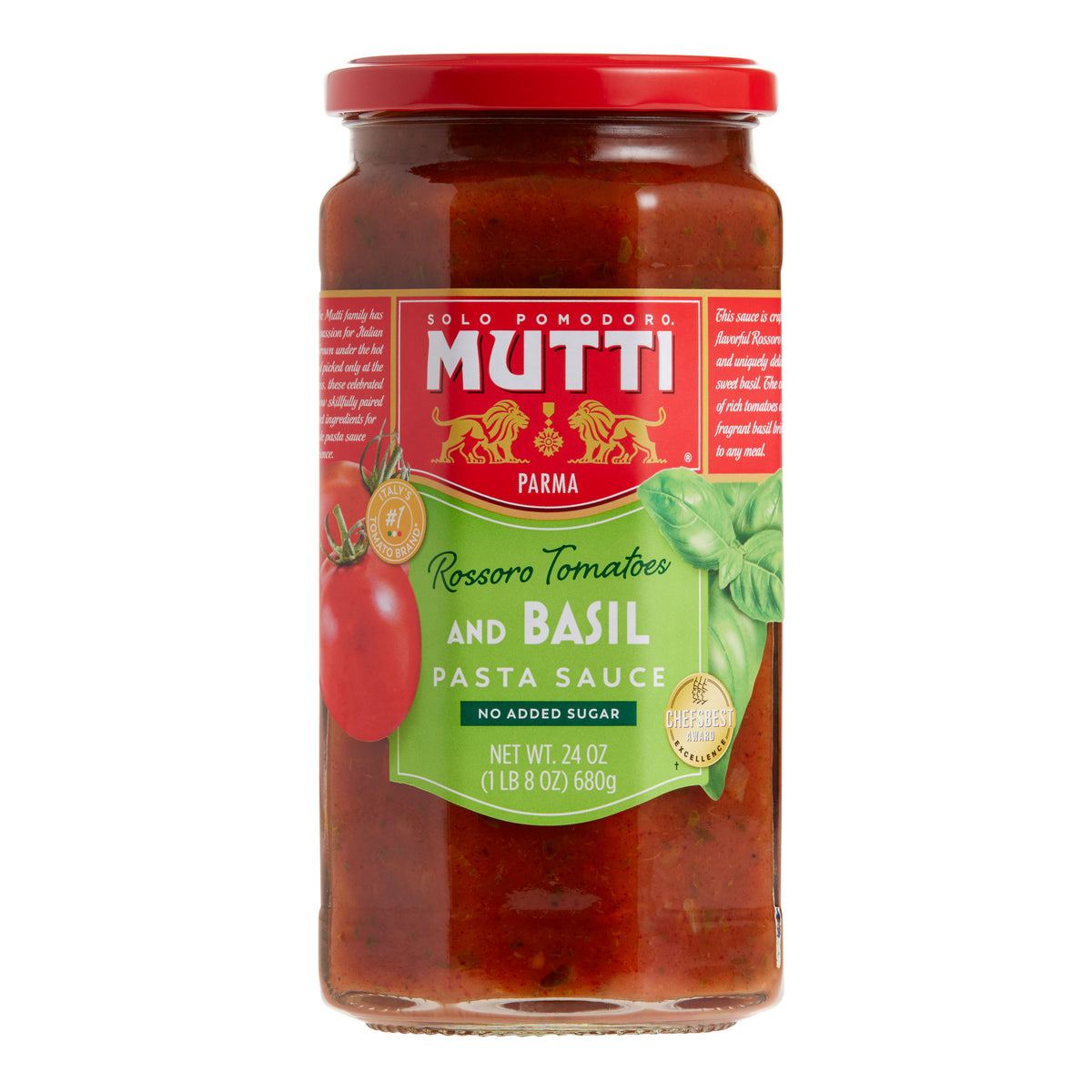 Mutti Tomato Puree with Basil