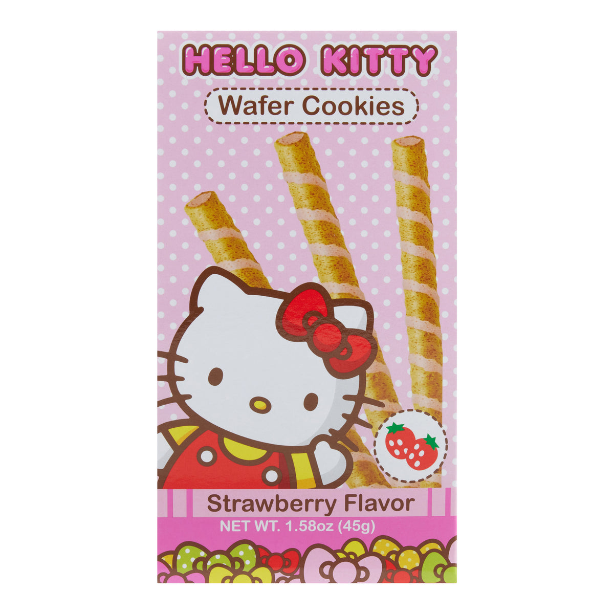 Hello Kitty Strawberry Wafer Rolls