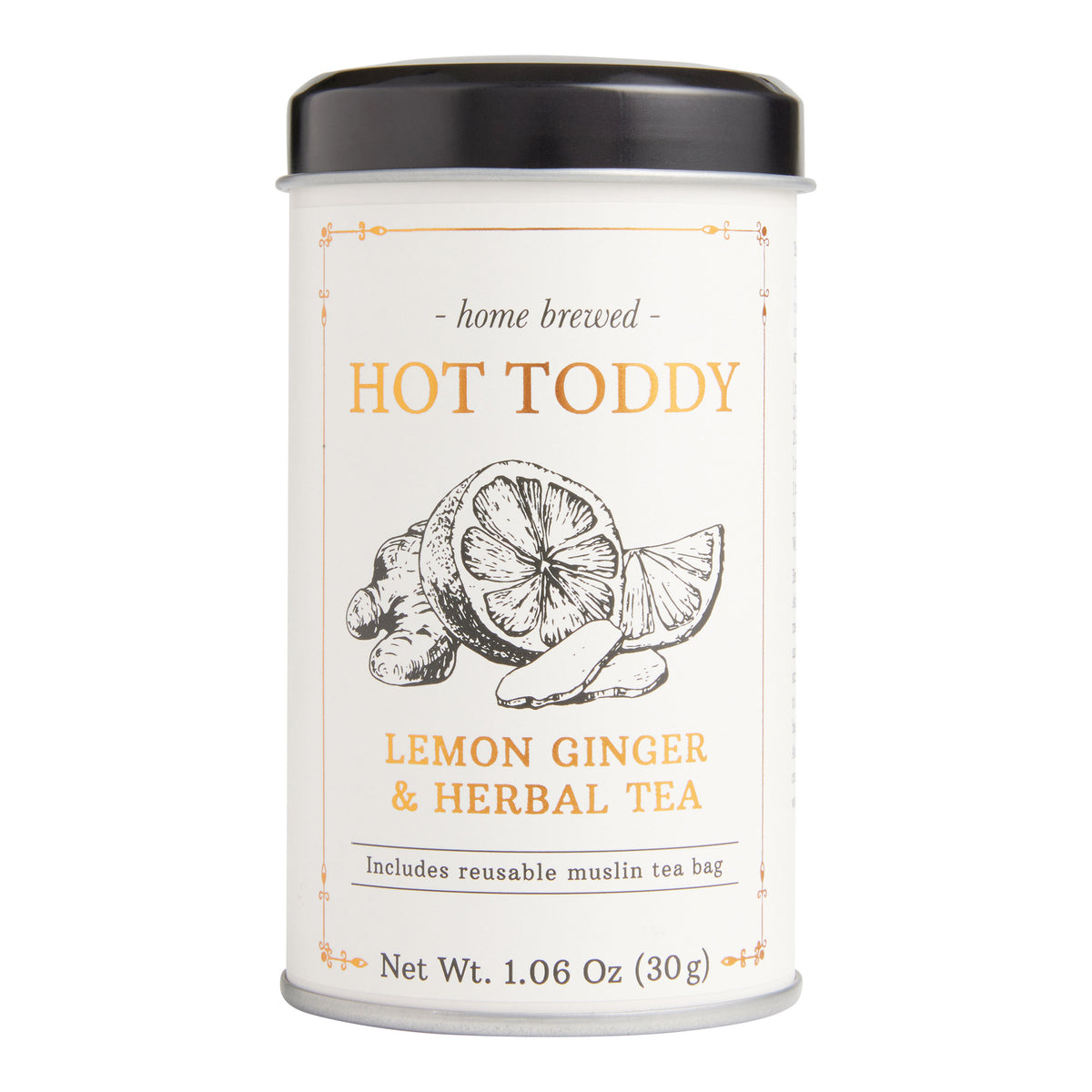 Hot Toddy Spiced Lemon Ginger and Herbal Loose Leaf Tea Tin