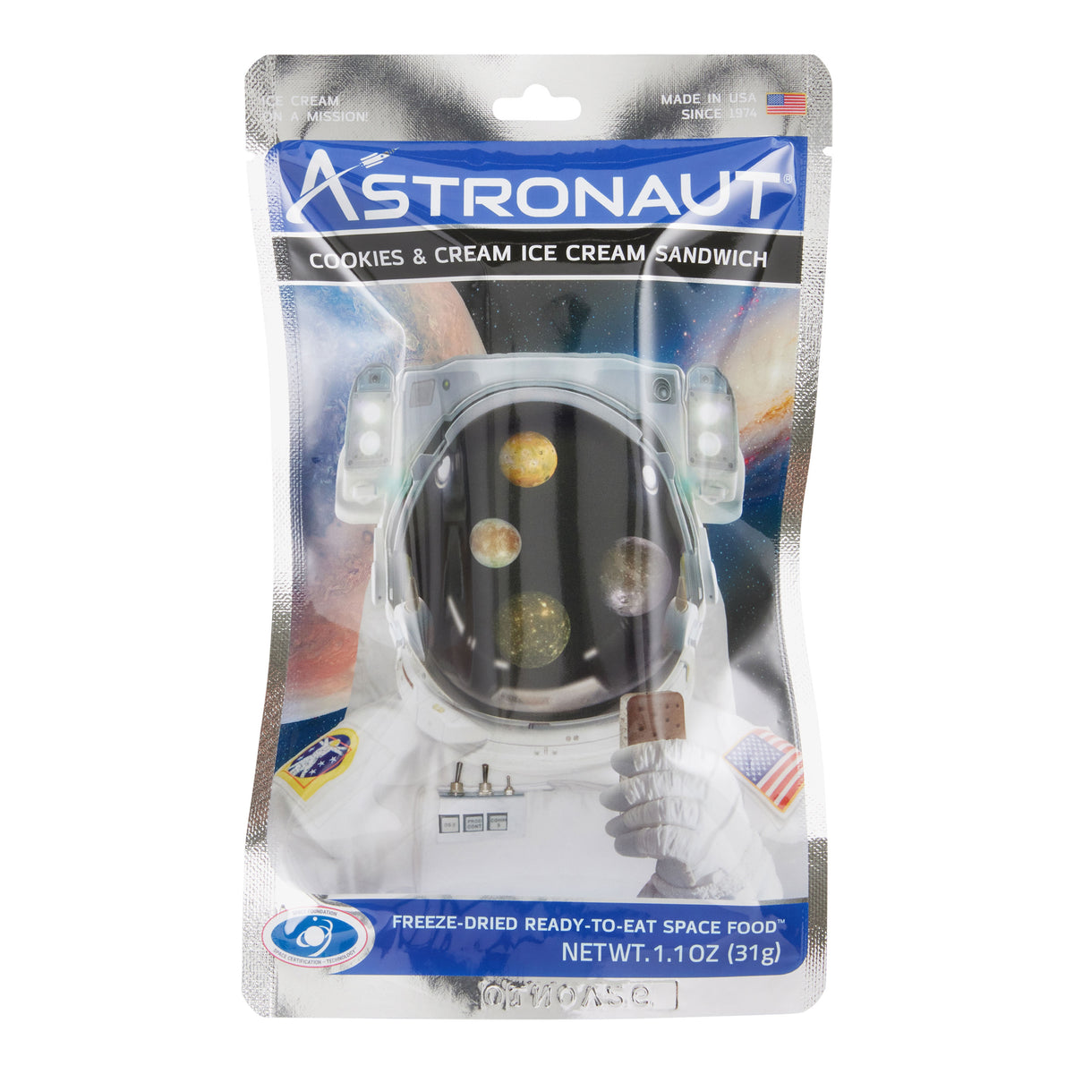 Astronaut Cookies And Cream Freeze Dried Ice Cream Bar