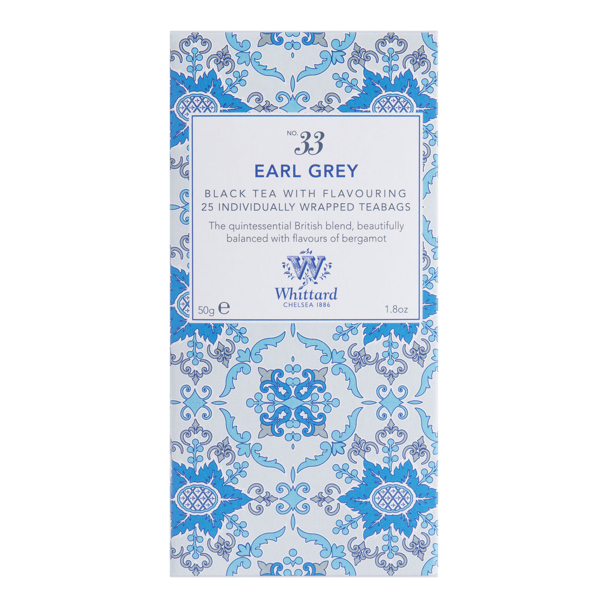 Whittard Earl Grey Black Tea 25 Count