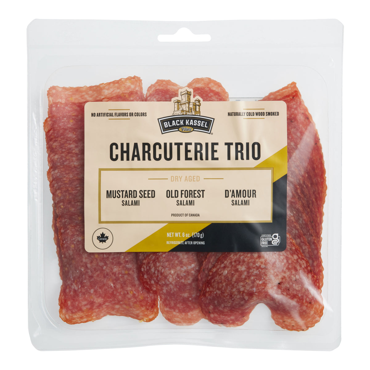 Black Kassel Sliced Salami Charcuterie Trio