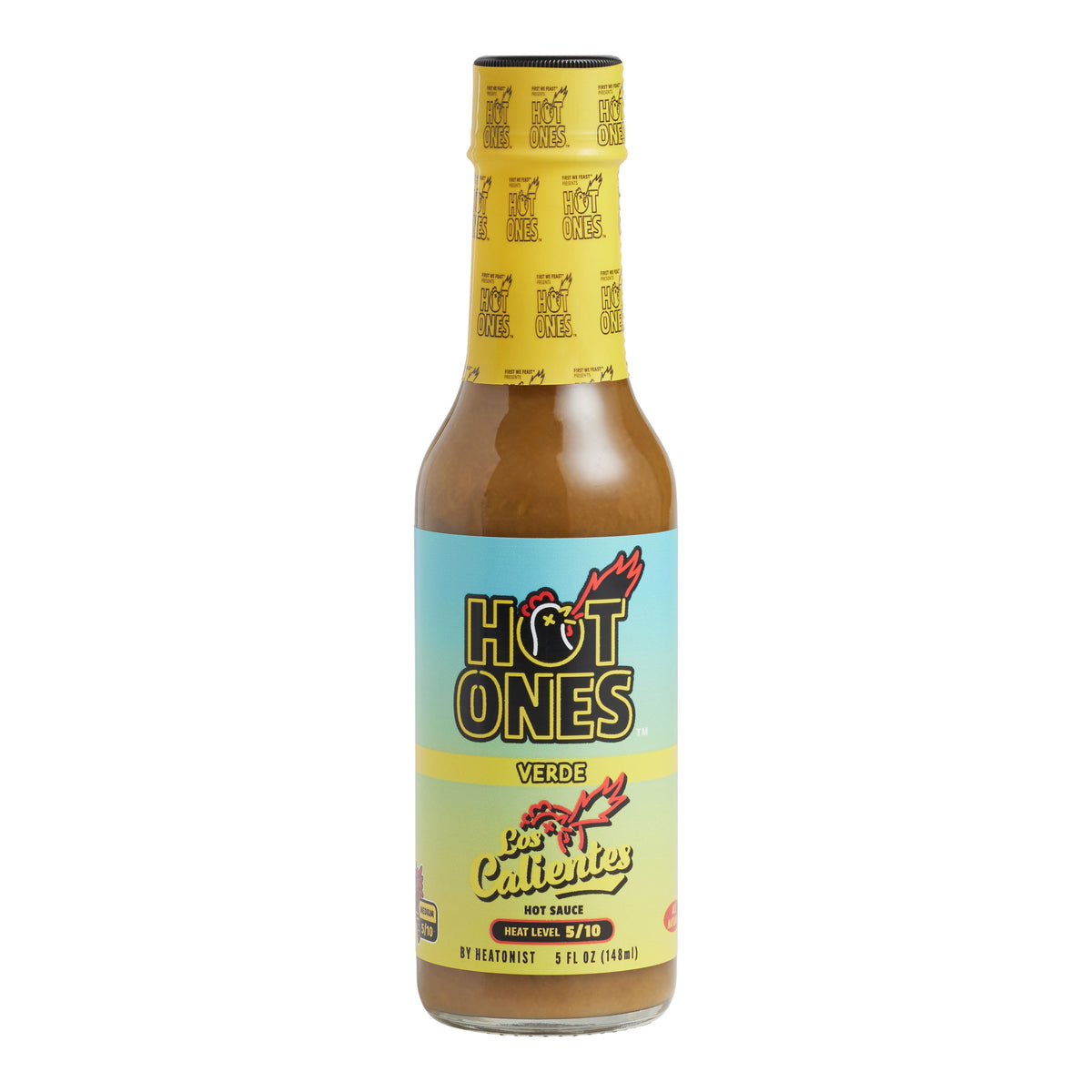 Heatonist Hot Ones Los Calientes Verde Hot Sauce