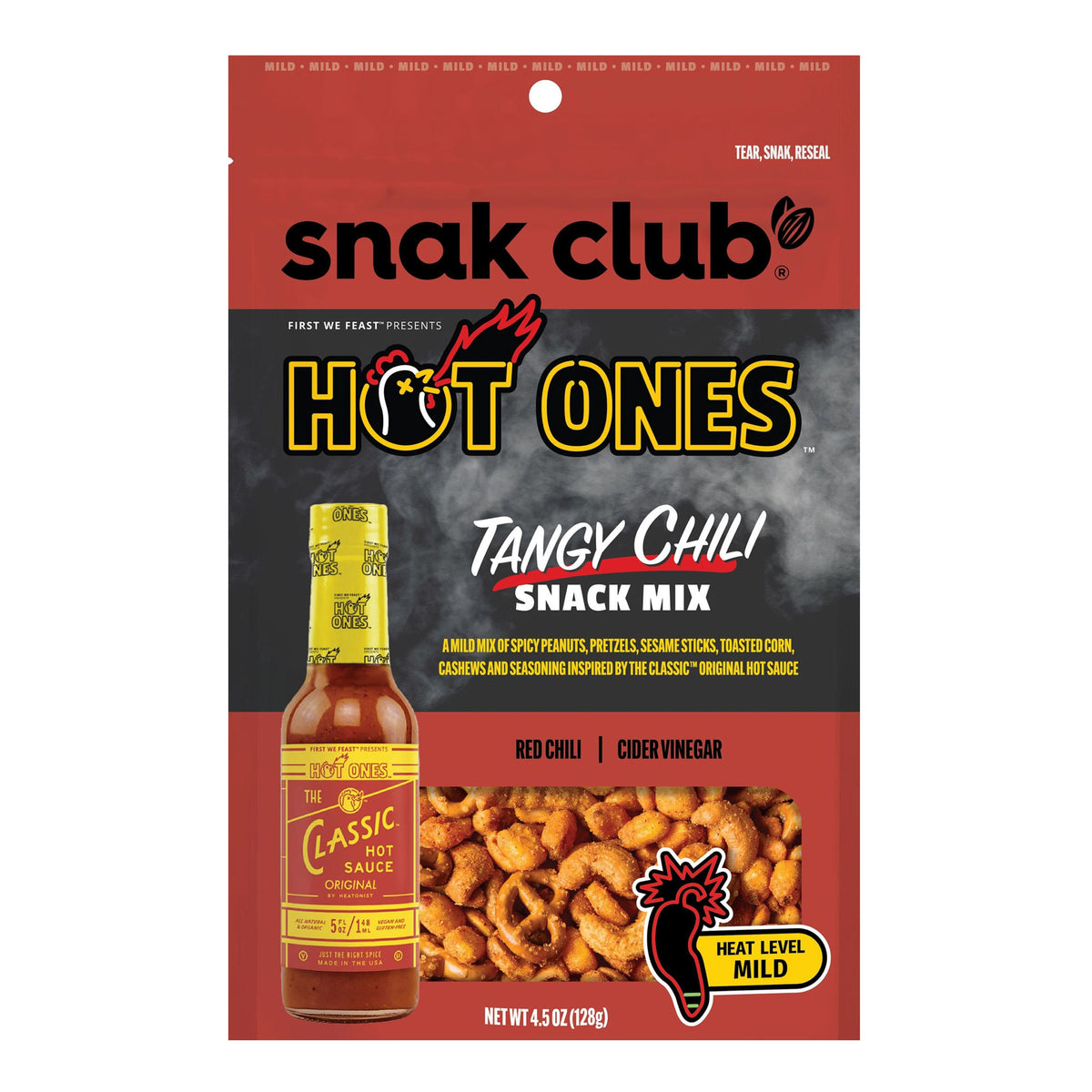 Snak Club Hot Ones Tangy Chili Snack Mix