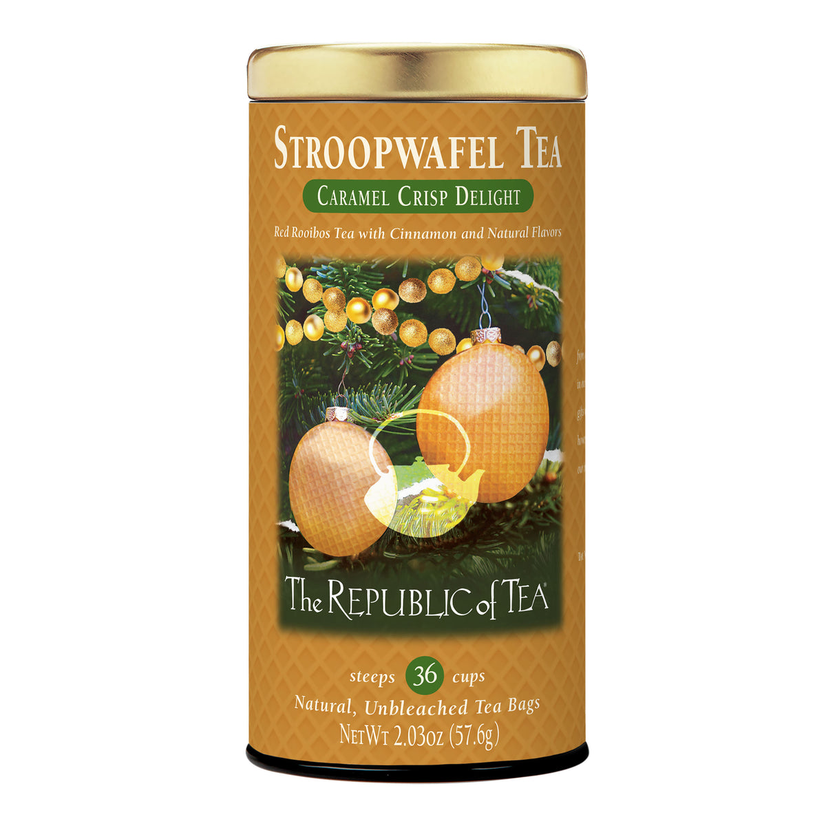 The Republic of Tea Stroopwafel Herbal Tea 36 Count