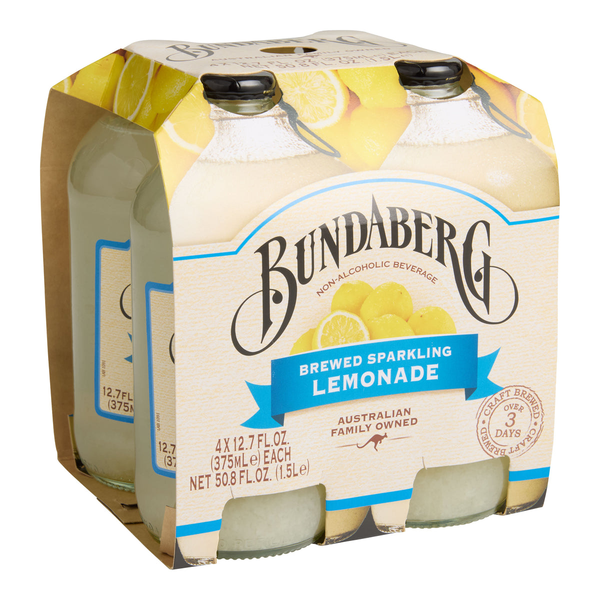 Bundaberg Brewed Sparkling Lemonade 4 Pack