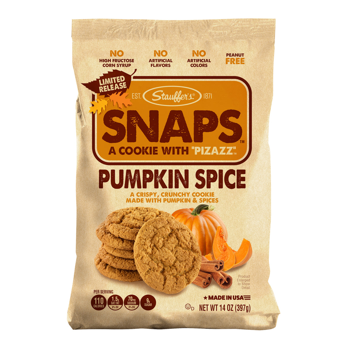 Stauffer's Snaps Pumpkin Spice Cookies Set of 2