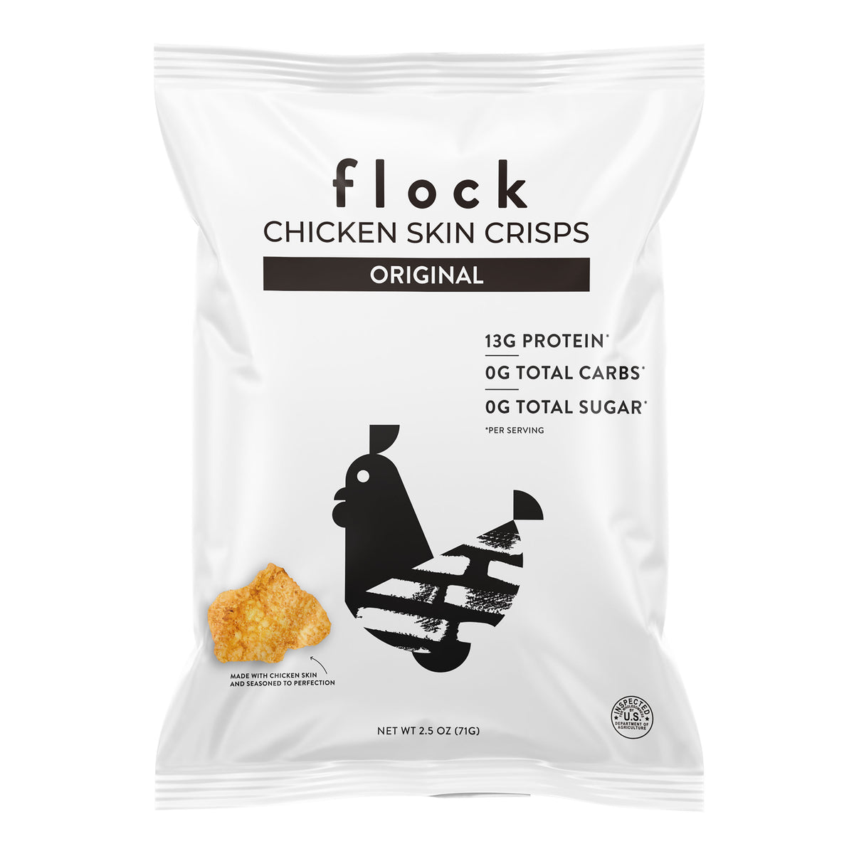 Flock Original Chicken Skin Crisps