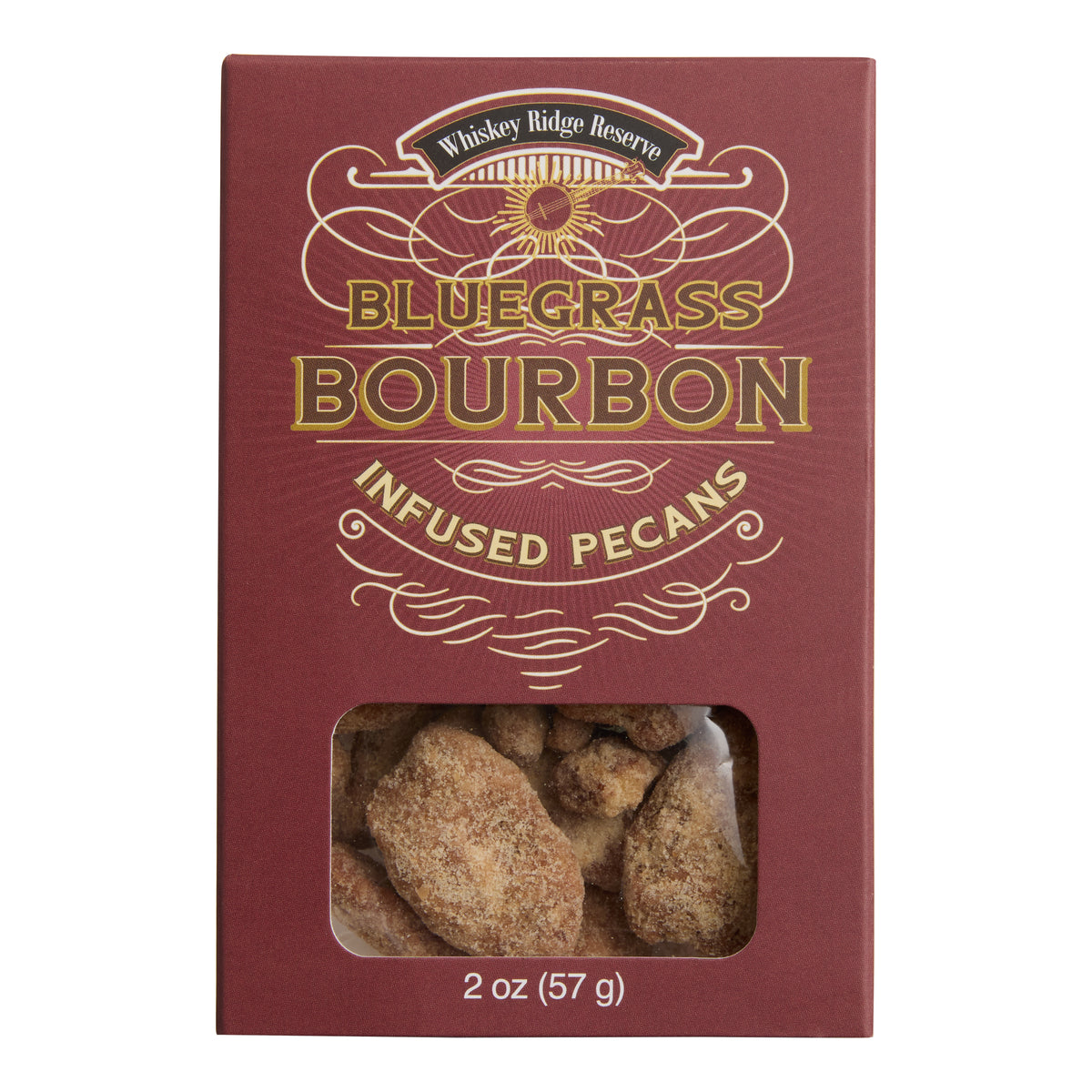 Whiskey Ridge Bluegrass Bourbon Pecans Snack Size