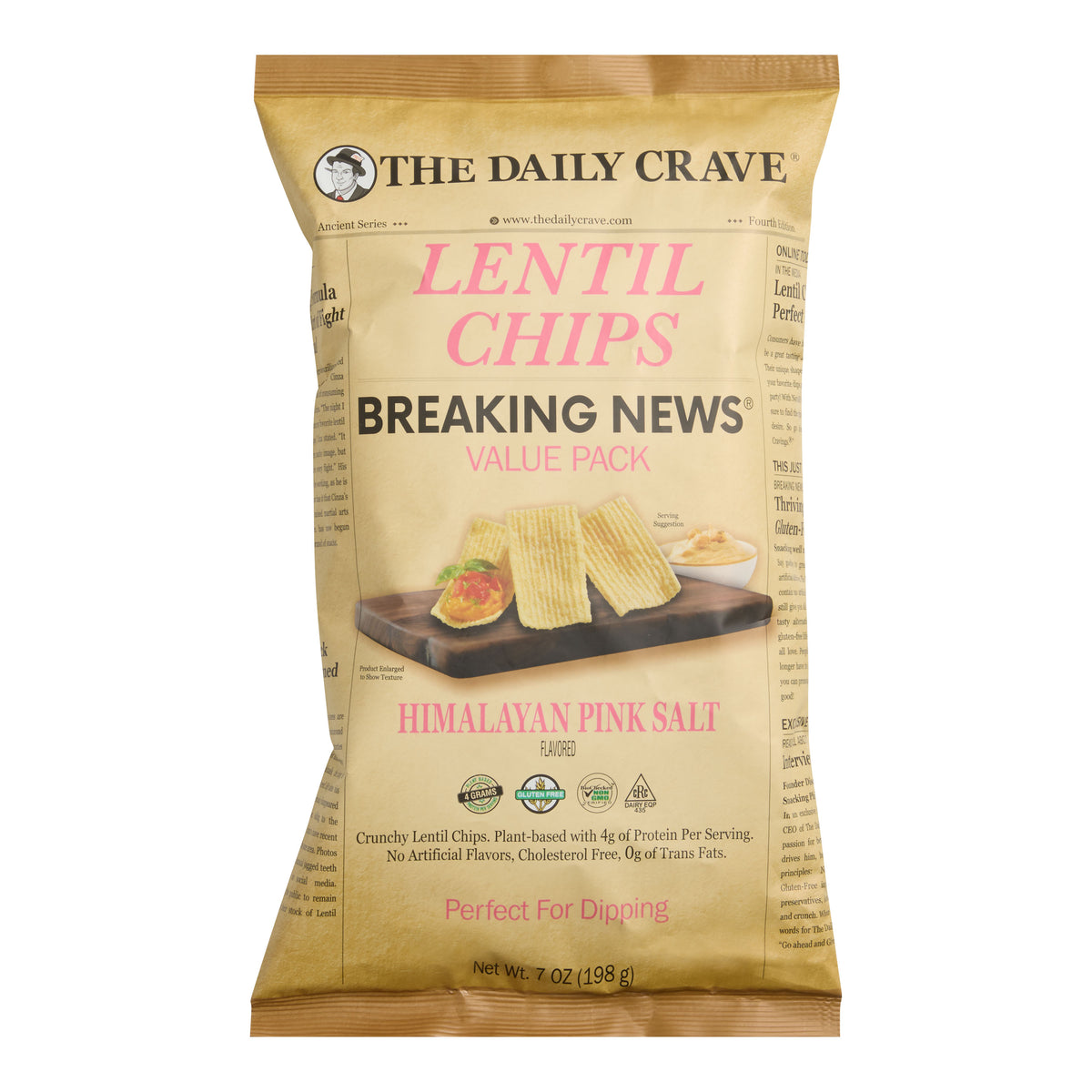 Daily Crave Himalayan Pink Salt Lentil Chips