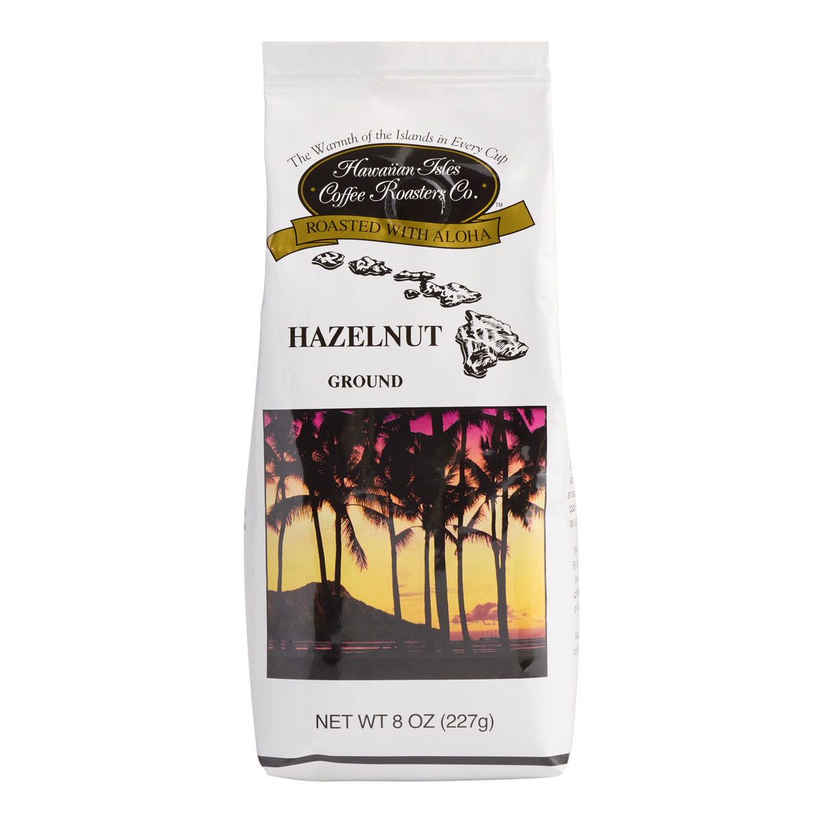 Hawaiian Isles Hazelnut Ground Coffee 8 Oz.