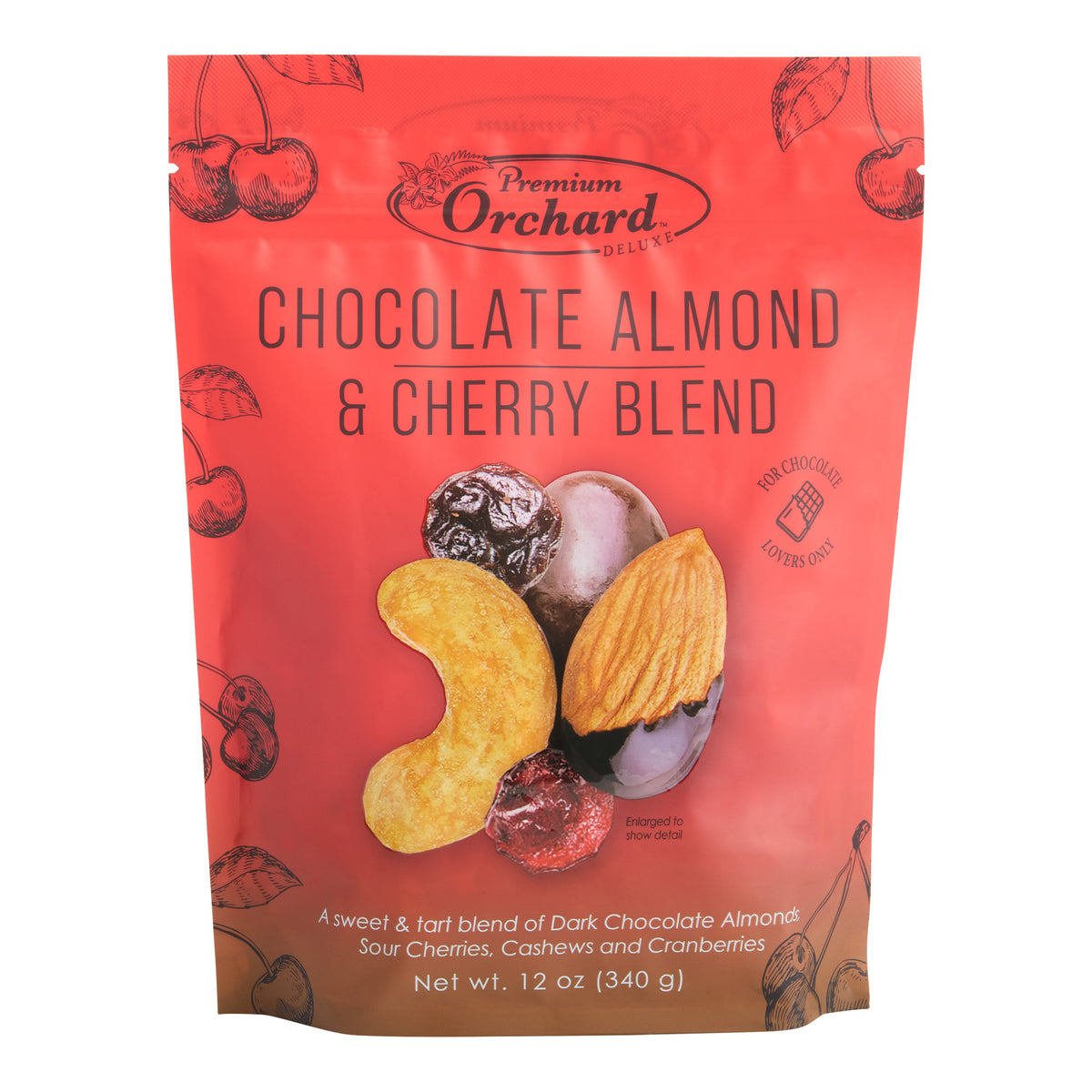 Premium Orchard Deluxe Chocolate Almond and Cherry Mix