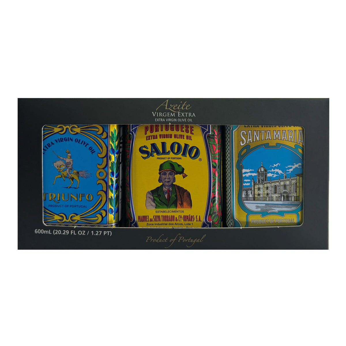 Saloio Portuguese Olive Oil Variety Gift Set 3 Pack