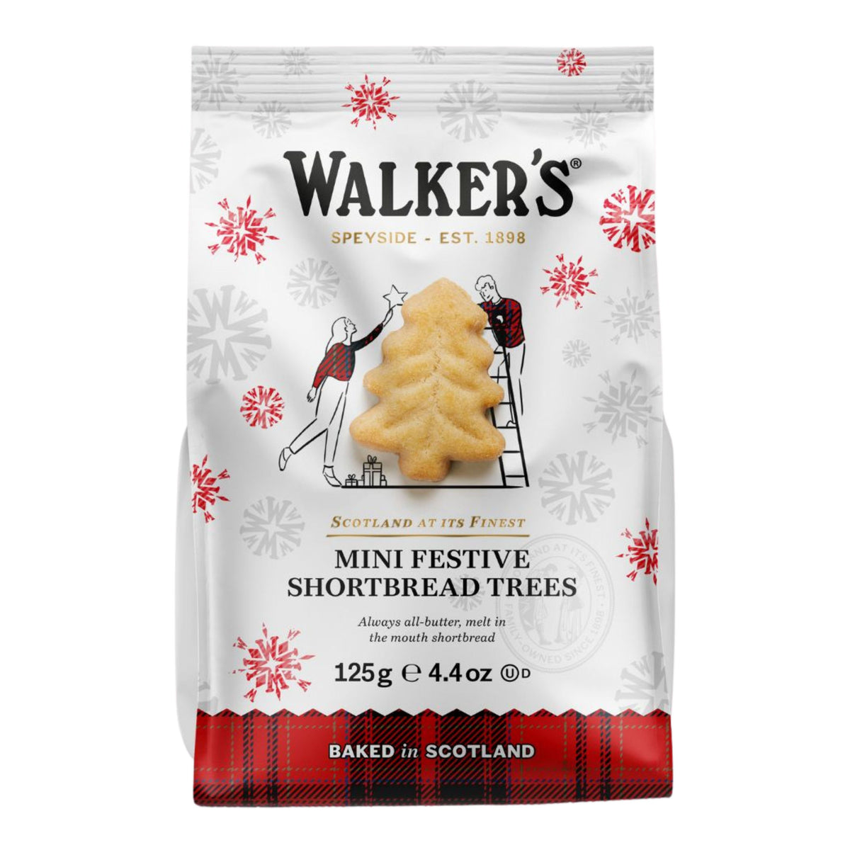 Walker's Mini Festive Shortbread Trees Bag