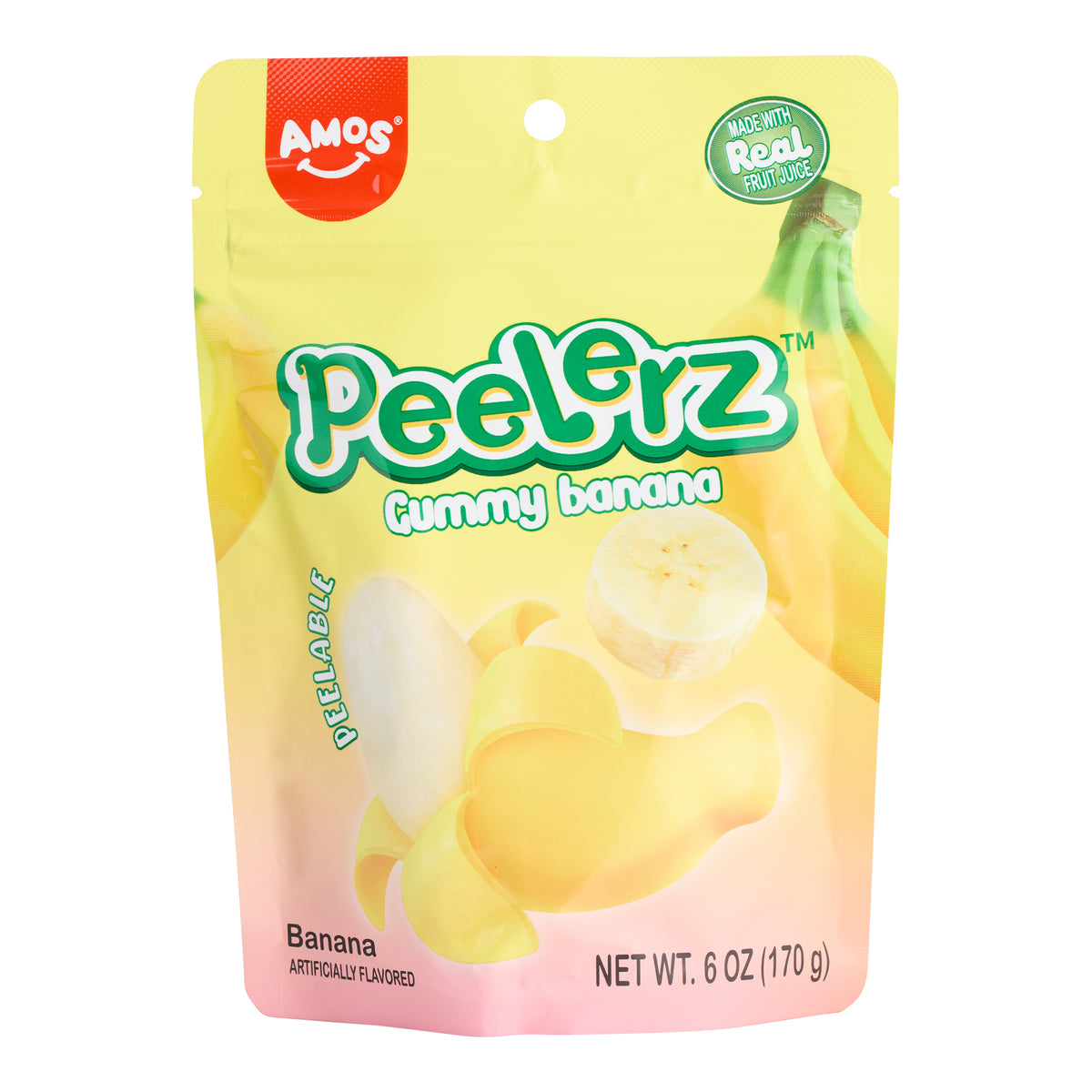 Amos Peelerz Banana Gummy Candy