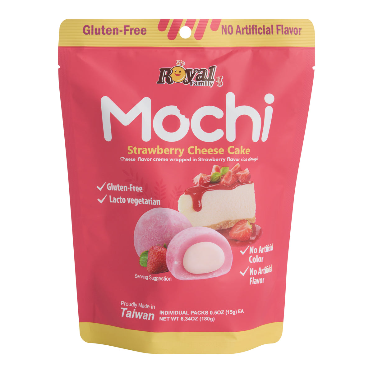 Royal Family Strawberry Cheesecake Mochi Bag