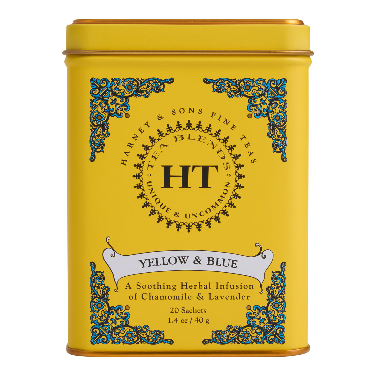 Harney & Sons Yellow & Blue Herbal Tea Sachets 20 Count