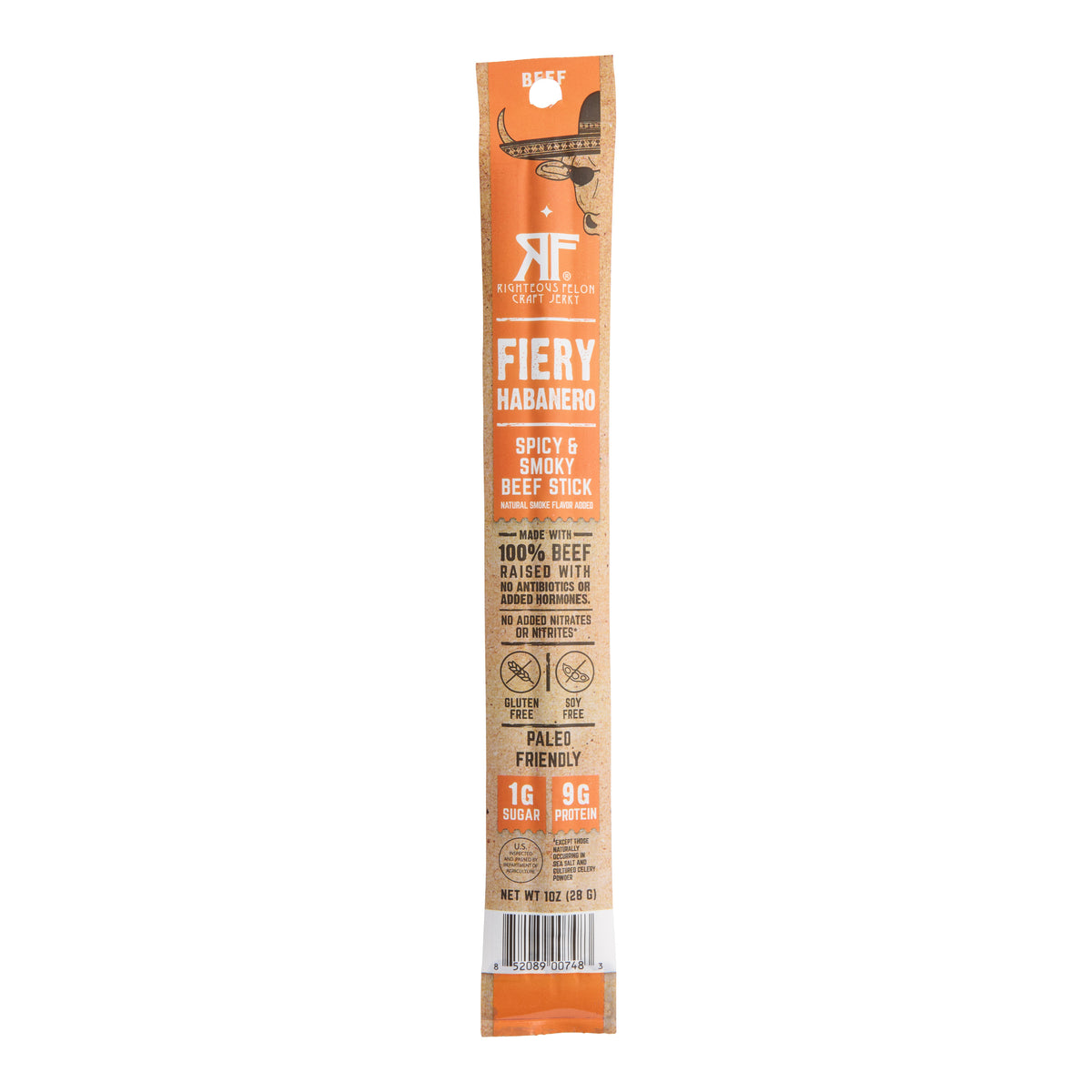 Righteous Felon Fiery Habanero Beef Stick