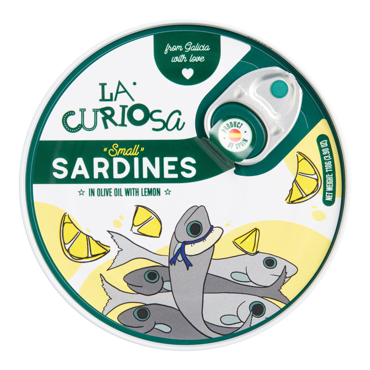 La Curiosa Small Sardines in Olive Oil with Lemon